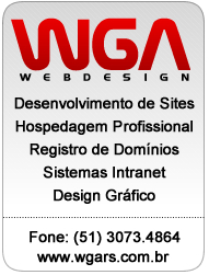 Hospedagem e desenvolvimento do site por WGA WEBDESIGN